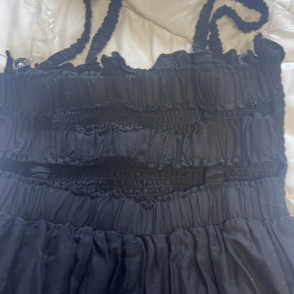 Black mini dress